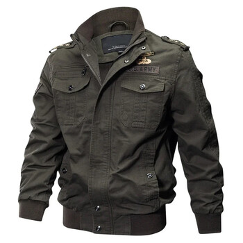 Ανδρικά κυνηγετικά μπουφάν Pilot Bomber Cotton Coat Tactical Jacket Ανδρικό Casual Air Force Flight Jacket Plus Size M-6XL