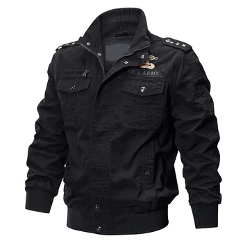 Ανδρικά κυνηγετικά μπουφάν Pilot Bomber Cotton Coat Tactical Jacket Ανδρικό Casual Air Force Flight Jacket Plus Size M-6XL