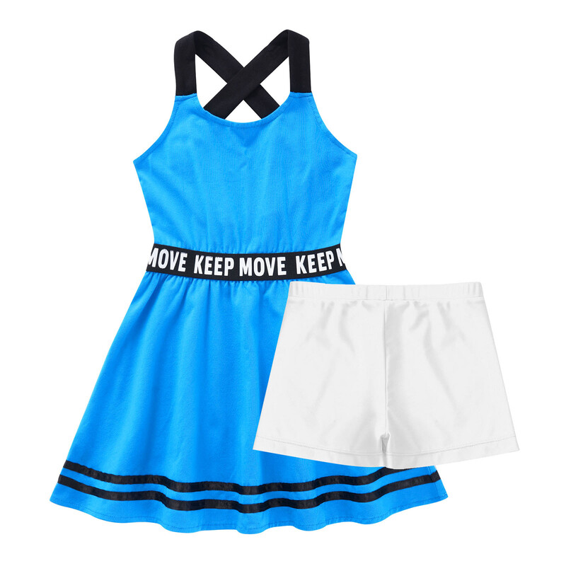 Sportska odijela za djevojčice A kroja Sportske haljine i kratke hlače Dječja odjeća Dječja trenirka Odjeća za teretanu Trenirka Dječje teniske haljine