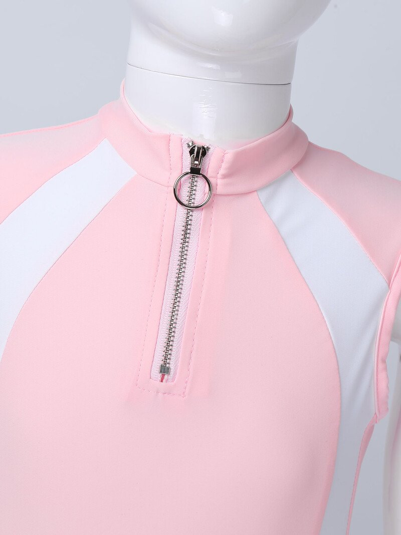 2Pcs Sportska odjeća za djecu i djevojčice Skraćeni top i hlače bez rukava i ovratnik bez rukava Dječja gimnastička odjeća za vježbe trčanja