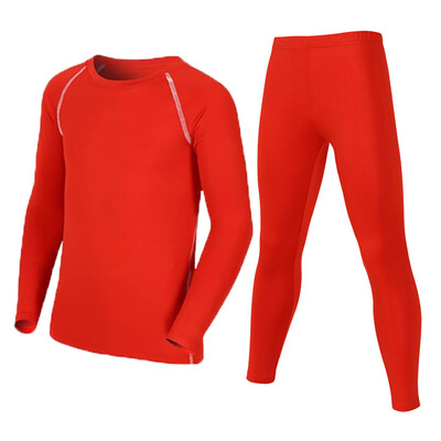 Деца Дете Момче Момиче Conproression Ски Комплект бельо Фитнес Ски Сноуборд Спорт Бягане Туризъм Упражнения Джогинг костюм 19