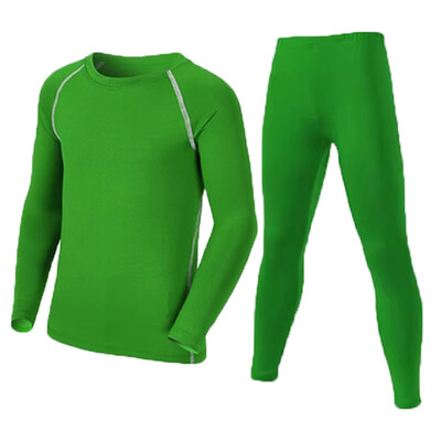 Деца Дете Момче Момиче Conproression Ски Комплект бельо Фитнес Ски Сноуборд Спорт Бягане Туризъм Упражнения Джогинг костюм 19