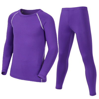 Деца Дете Момче Момиче Conproression Ски Комплект бельо Фитнес Ски Сноуборд Спорт Бягане Туризъм Упражнения Джогинг костюм 19