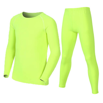 Деца Дете Момче Момиче Conproression Ски Комплект бельо Фитнес Ски Сноуборд Спорт Бягане Туризъм Упражнения Джогинг костюм 19