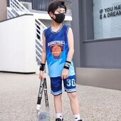 НОВО 24/25 Детско облекло Костюм момче момиче Фенове Баскетболни фланелки 026 игрална екипна униформа тренировъчна жилетка и шорти