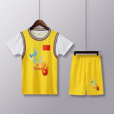 NOVO 24 25 Dječja odjeća odijelo dječak djevojčica Navijači Košarkaški dresovi Kina Lažni komplet dvodijelne uniforme Majice i kratke hlače