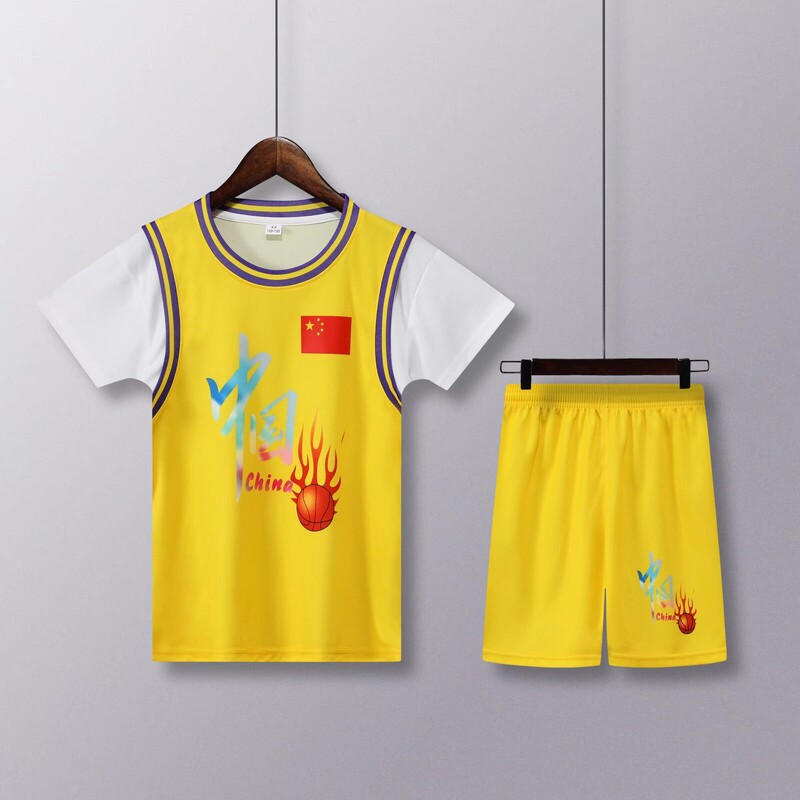NOVO 24 25 Dječja odjeća odijelo dječak djevojčica Navijači Košarkaški dresovi Kina Lažni komplet dvodijelne uniforme Majice i kratke hlače
