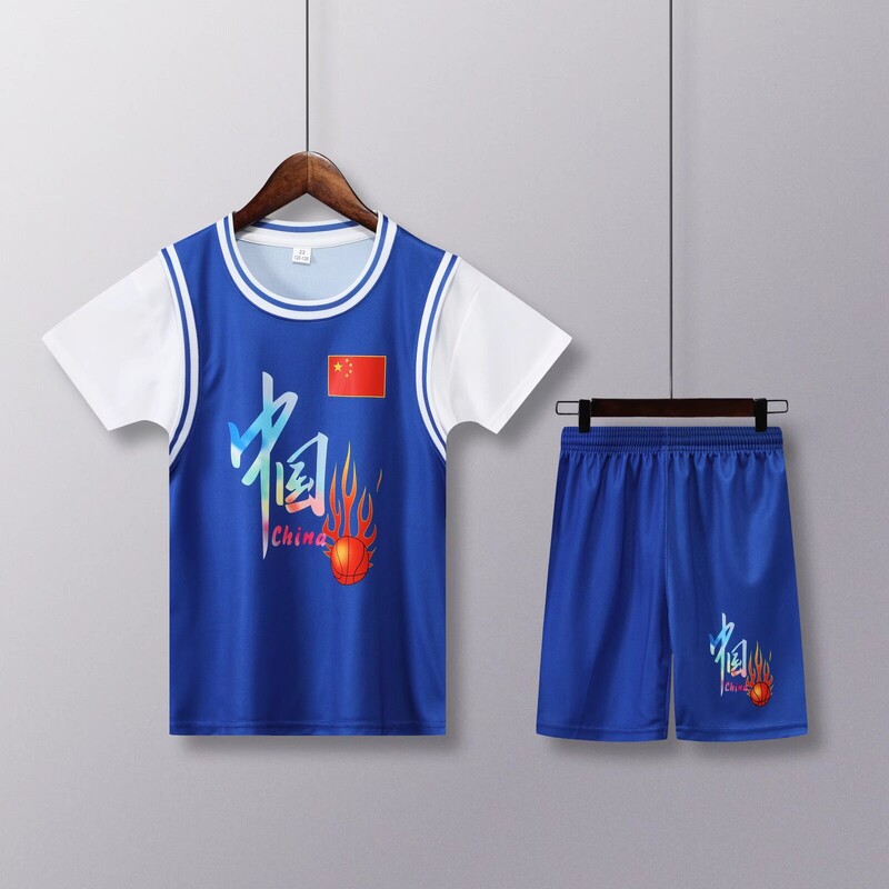 NOVO 24 25 Dječja odjeća odijelo dječak djevojčica Navijači Košarkaški dresovi Kina Lažni komplet dvodijelne uniforme Majice i kratke hlače