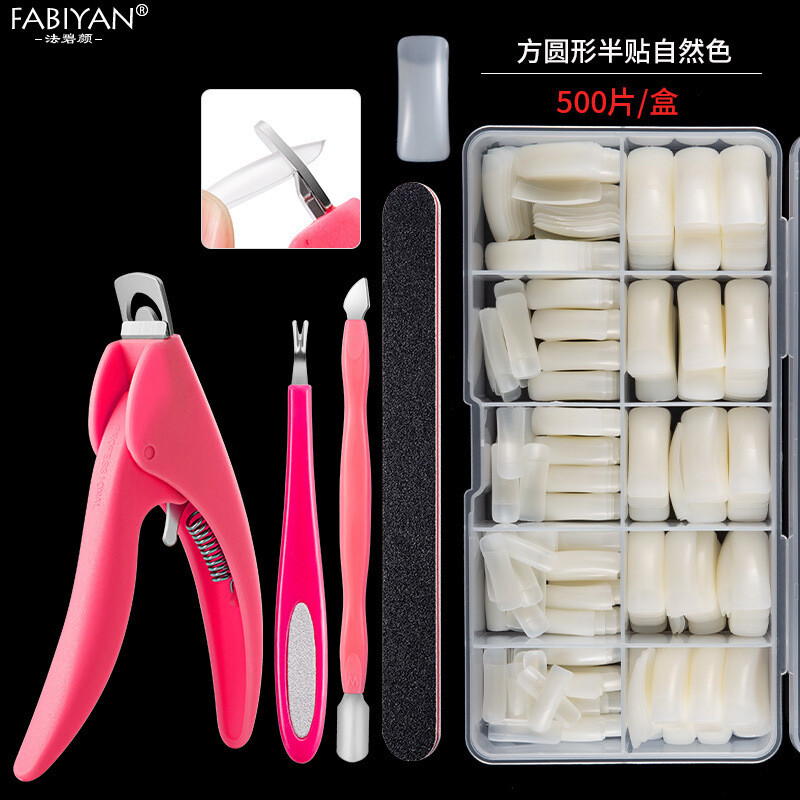 Manikiūro įrankių didelis rinkinys prancūziškos nagų kirpimo priemonės „Dead Skin Fork“ rinkinys, plieninės šlifuotos juostos presavimo įrankis