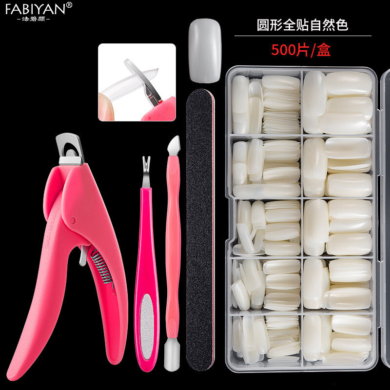 Manikiūro įrankių didelis rinkinys prancūziškos nagų kirpimo priemonės „Dead Skin Fork“ rinkinys, plieninės šlifuotos juostos presavimo įrankis