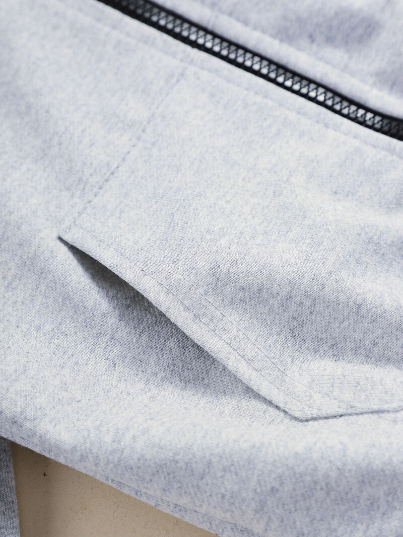 Sportska odjeća za dječake Kompleti ležerne odjeće Proljeće Jesen Trenirka s kapuljačom i patentnim zatvaračem u boji, kaput + duge hlače Odijelo za trčanje