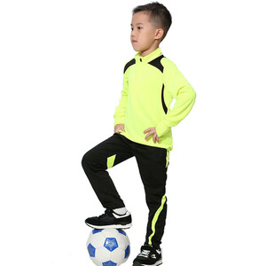Футболна фланелка с дълги ръкави Комплект за бягане младежки детски футболни тренировъчни униформи Детски футболни анцузи Спортни костюми с панталон