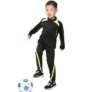 Футболна фланелка с дълги ръкави Комплект за бягане младежки детски футболни тренировъчни униформи Детски футболни анцузи Спортни костюми с панталон