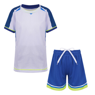 Детски момчешки спортен костюм Тениска с къс ръкав и комплект Футбол Футбол Баскетбол Тренировъчна униформа Джогинг Активен спортен анцуг