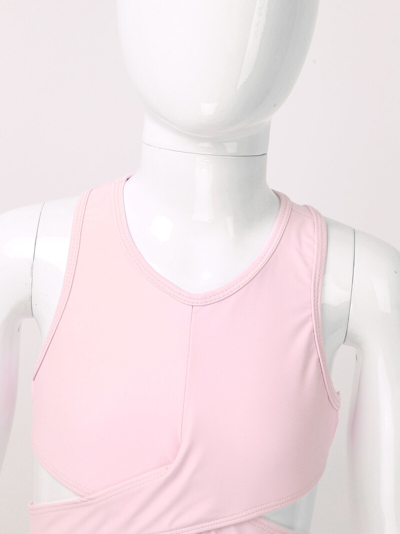 Детски спортни костюми за момичета Без ръкави Racer Back Gym Yoga Dance Sport Top и панталони с щампи с букви Фитнес екипи Детски анцуг