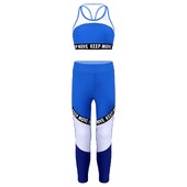 Vaikų mergaičių vasariniai sportiniai kostiumai, tamprūs berankoviai spaudiniai, apatiniai ir antblauzdžiai, vaikų bėgimo treniruoklių salė, sportinė apranga