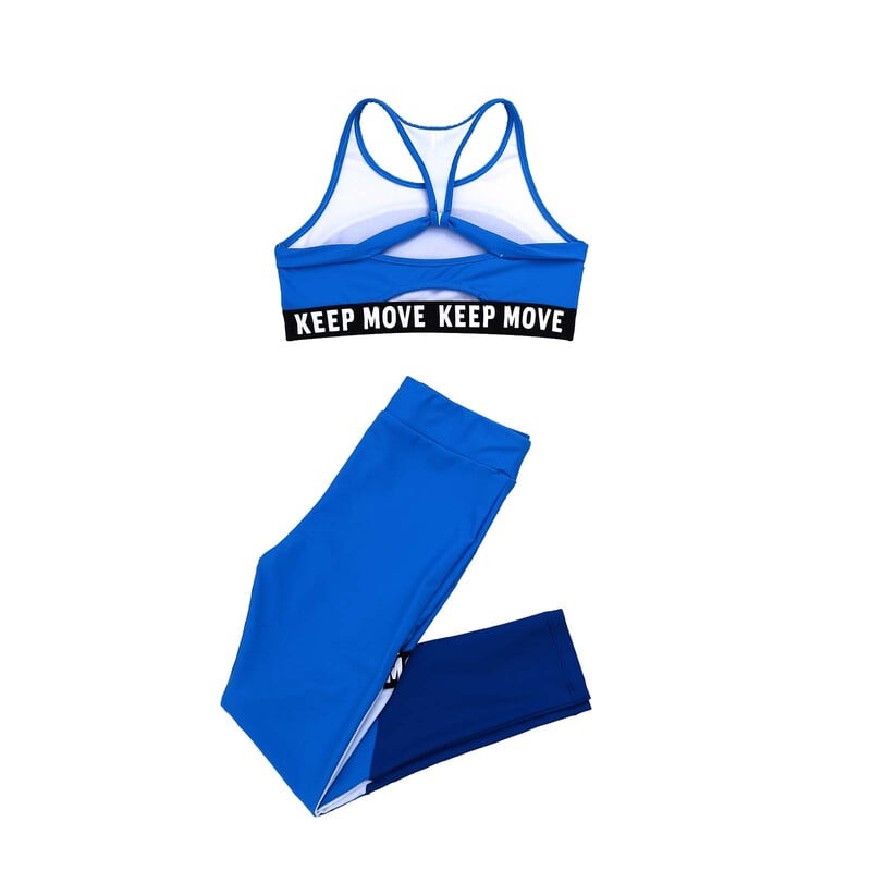 Vaikų mergaičių vasariniai sportiniai kostiumai, tamprūs berankoviai spaudiniai, apatiniai ir antblauzdžiai, vaikų bėgimo treniruoklių salė, sportinė apranga