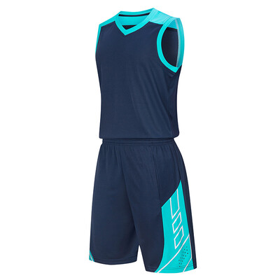 Нова модна дишаща детска студентска баскетболна униформа за 2024 г. Мъжки тренировъчен лагер Състезателна екипна униформа Фланелка