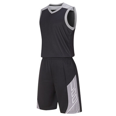 Нова модна дишаща детска студентска баскетболна униформа за 2024 г. Мъжки тренировъчен лагер Състезателна екипна униформа Фланелка