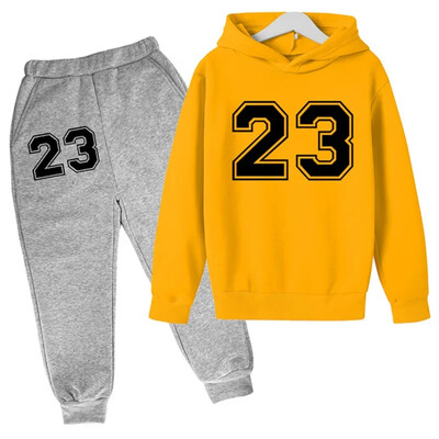 Детски комплект суичъри с анимационни мотиви 3-12 години Момчета Баскетбол Спортно облекло Момичета Спорт Ежедневно Детско облекло