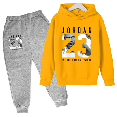 Детски комплект суичъри с анимационни мотиви 3-12 години Момчета Баскетбол Спортно облекло Момичета Спорт Ежедневно Детско облекло