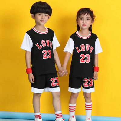 Kid Lsport 23 # Basketbol Set Meisjes Basketbal Jersey Uniform Ademend Kind Sport Krekli Šorti Basketbal Team Kleren