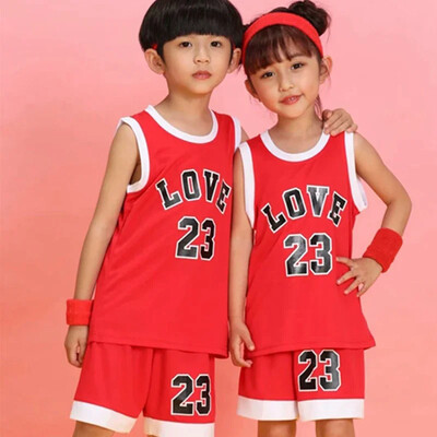 Kid Lsport 23 # Basketbol Set Meisjes Basketbal Jersey Uniform Ademend Kind Sport Krekli Šorti Basketbal Team Kleren