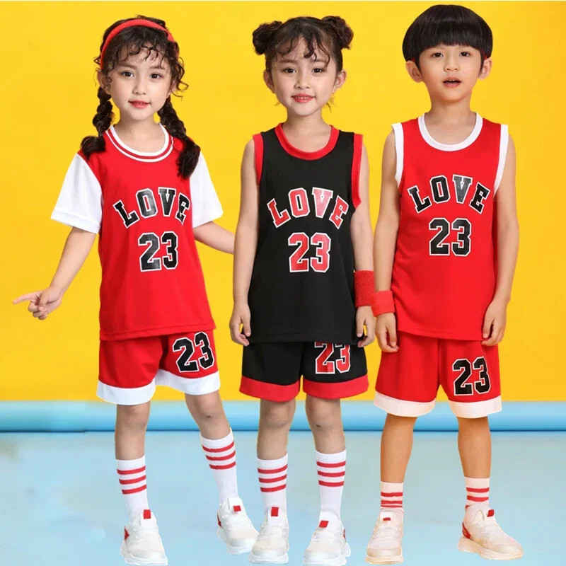 Kid Lsport 23 # Basketbol Set Meisjes Basketbal Jersey Uniform Ademend Kind Sport Krekli Šorti Basketbal Team Kleren