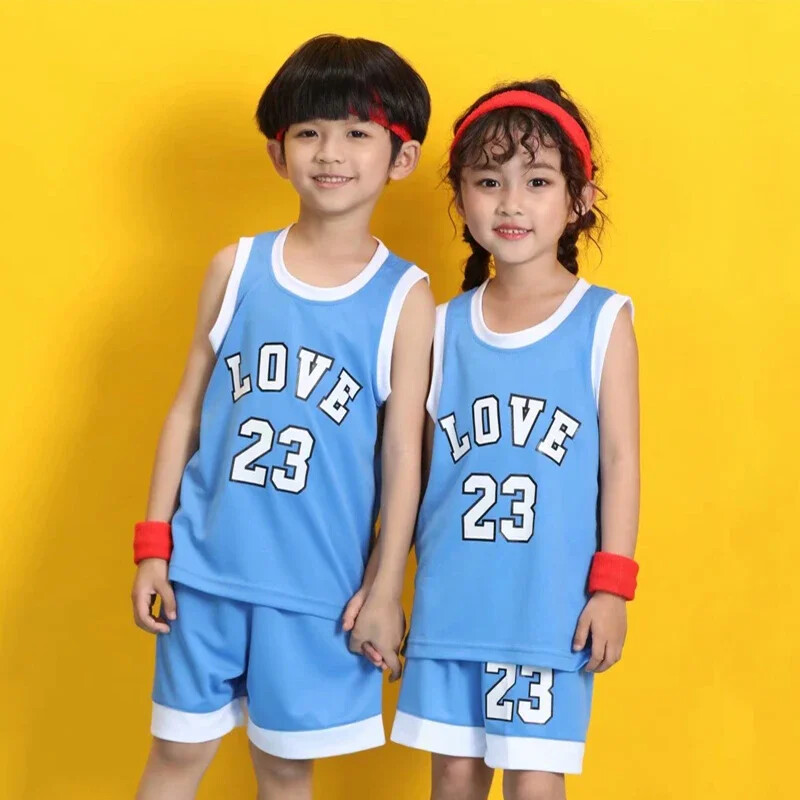 Kid Lsport 23 # Basketbol Set Meisjes Basketbal Jersey Uniform Ademend Kind Sport Krekli Šorti Basketbal Team Kleren