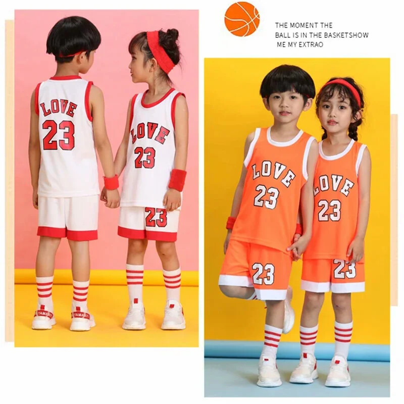 Kid Lsport 23 # Basketbol Set Meisjes Basketbal Jersey Uniform Ademend Kind Sport Krekli Šorti Basketbal Team Kleren