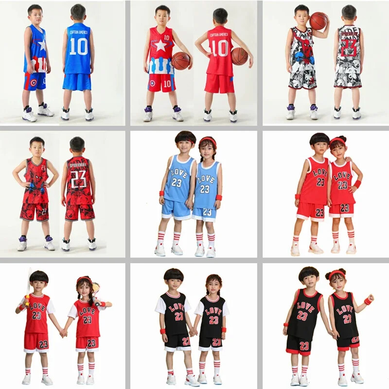 Kid Lsport 23 # Basketbol Set Meisjes Basketbal Jersey Uniform Ademend Kind Sport Krekli Šorti Basketbal Team Kleren