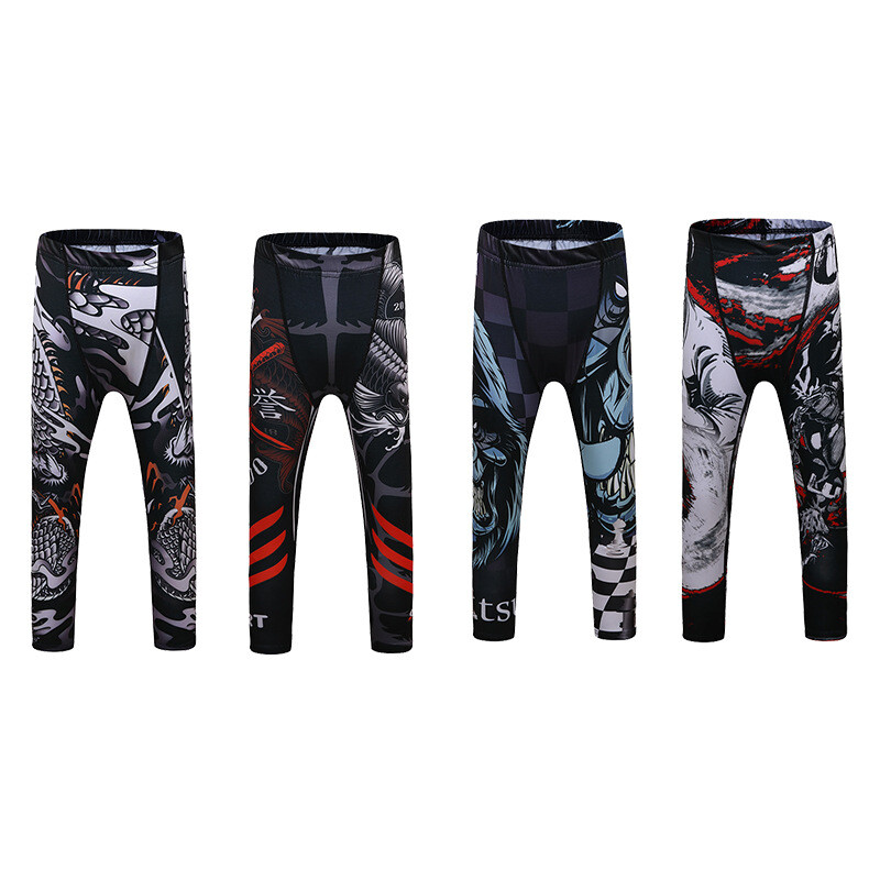 Детски боксови панталони Момчета Muay Thai Jiu Jitsu клинове Детски MMA BJJ Панталони за кикбокс Тренировка за упражнения Спортни панталони за бягане