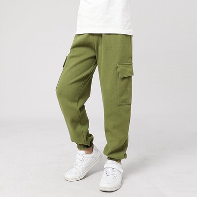 Детски панталони Пролетни панталони за момчета Карго панталони Памучни тийнейджърски панталони за момичета Ежедневни панталони Меки атлетични тънки спортни панталони Детски панталони за джогинг