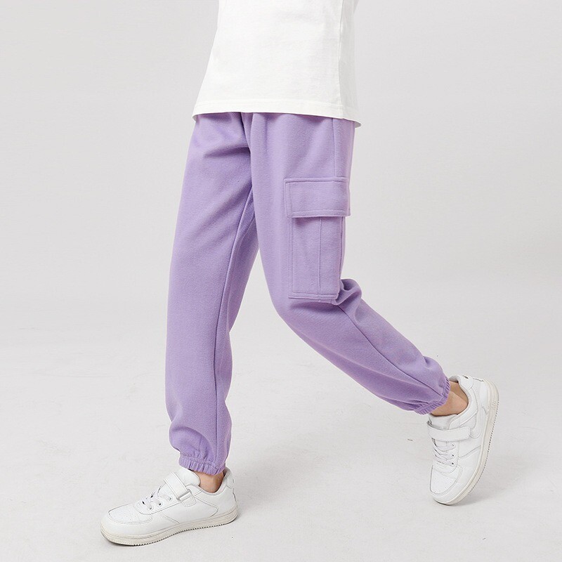 Детски панталони Пролетни панталони за момчета Карго панталони Памучни тийнейджърски панталони за момичета Ежедневни панталони Меки атлетични тънки спортни панталони Детски панталони за джогинг