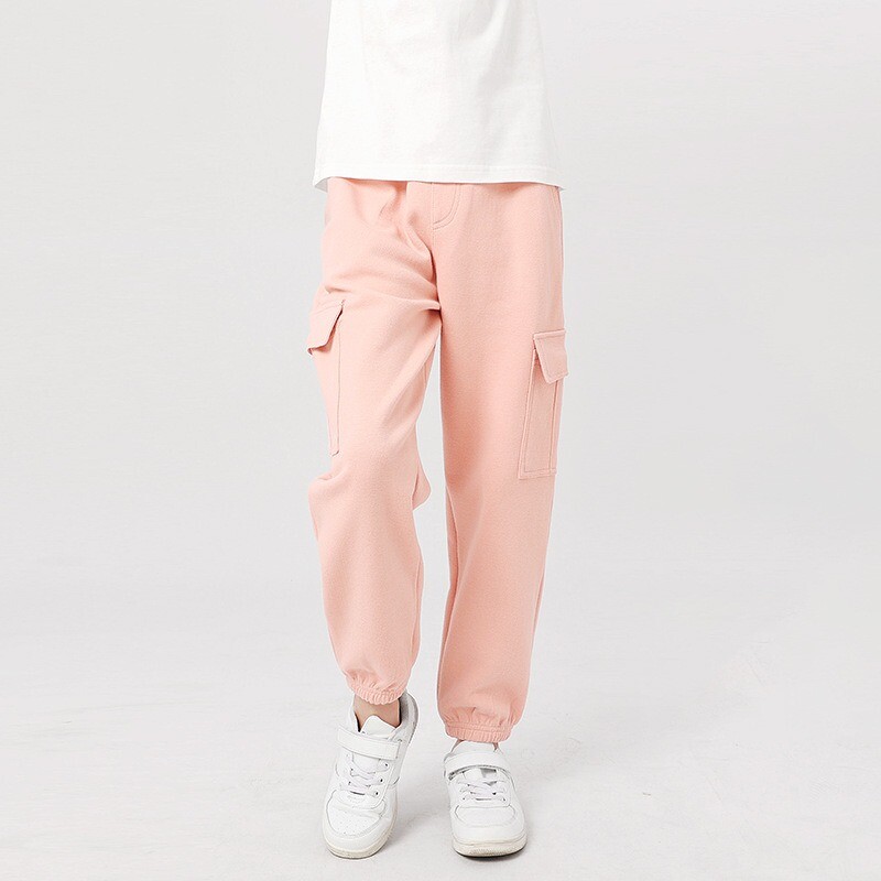 Детски панталони Пролетни панталони за момчета Карго панталони Памучни тийнейджърски панталони за момичета Ежедневни панталони Меки атлетични тънки спортни панталони Детски панталони за джогинг