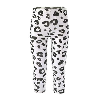 Vaikai Merginos Sportas Fitnesas Antblauzdžiai Medvilninės Vasarinės Tamprios Kelnės Elastingas Juosmuo Vaikų Dėmės Spausdinti Slim Fit Kelnės Kelnės