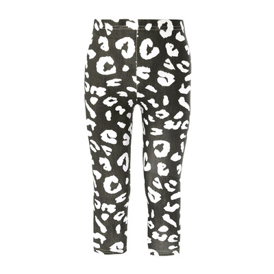 Vaikai Merginos Sportas Fitnesas Antblauzdžiai Medvilninės Vasarinės Tamprios Kelnės Elastingas Juosmuo Vaikų Dėmės Spausdinti Slim Fit Kelnės Kelnės