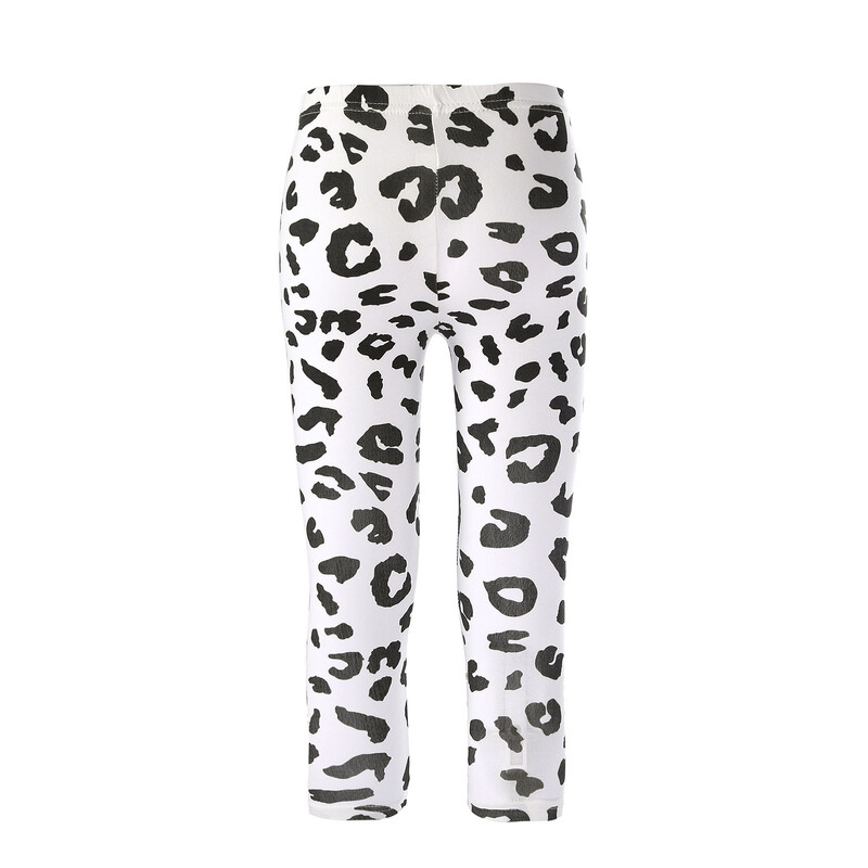 Vaikai Merginos Sportas Fitnesas Antblauzdžiai Medvilninės Vasarinės Tamprios Kelnės Elastingas Juosmuo Vaikų Dėmės Spausdinti Slim Fit Kelnės Kelnės