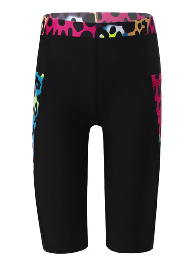 Mergaičių, vaikų bėgimo sportinė apranga Kvėpuojanti aktyvi apranga šortai jogos treniruočių kelnės aukštu juosmeniu Treniruotės bėgimas su dviem šoninėmis kišenėmis