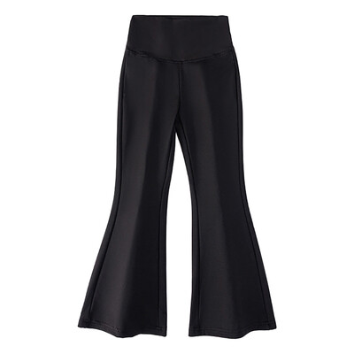 Tüdrukute kõrge vöökohaga laienevad püksid kevadiseks ja sügiseks lastele Moodsad kitsad säärised stiilsete elastsete teismeliste alumiste riietega