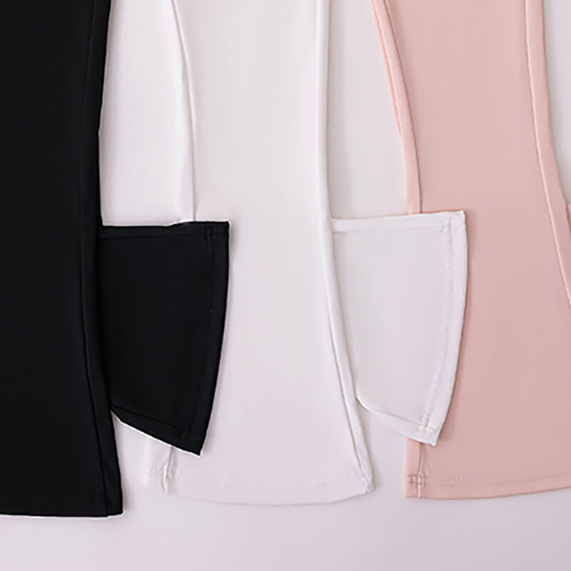 Tüdrukute kõrge vöökohaga laienevad püksid kevadiseks ja sügiseks lastele Moodsad kitsad säärised stiilsete elastsete teismeliste alumiste riietega