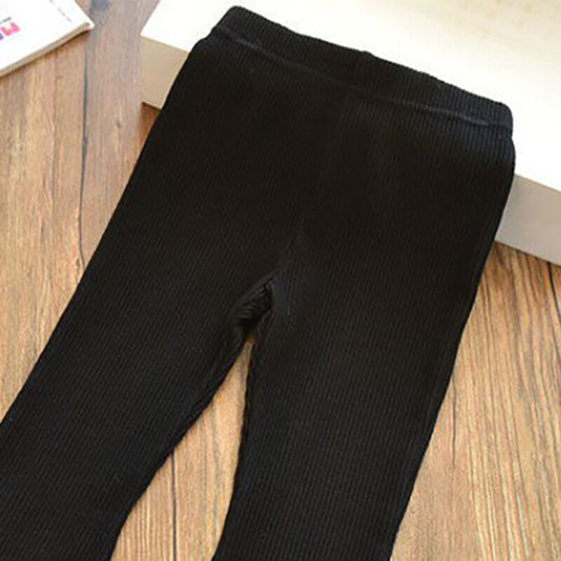 Лятна мода за момичета Модерни панталони с изпъкнал ластик на талията Детски удобни и стилни плетени панталони със сърце за топло време