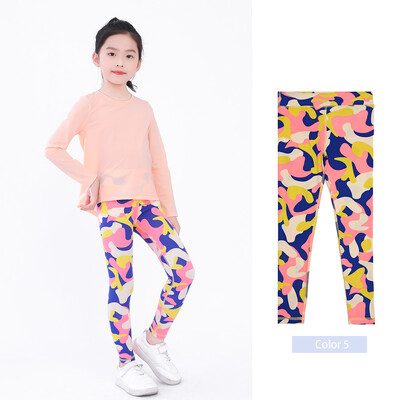 SheeCute djevojačke tajice sa širokim pojasom u struku Uske hlače za vježbanje s printom visokog struka GYM022