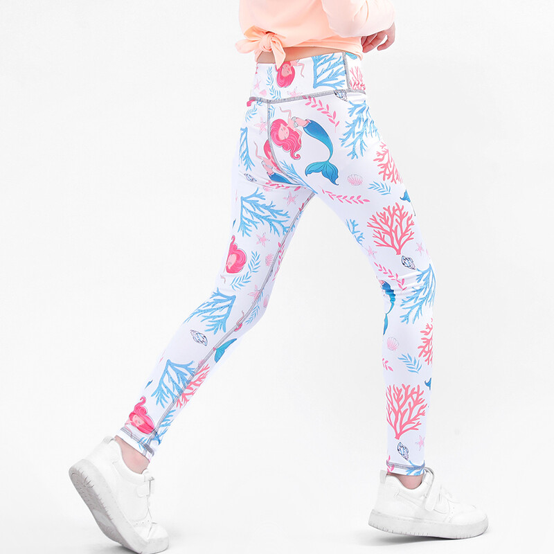 SheeCute djevojačke tajice sa širokim pojasom u struku Uske hlače za vježbanje s printom visokog struka GYM022