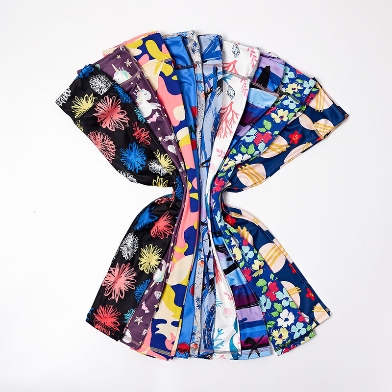 SheeCute djevojačke tajice sa širokim pojasom u struku Uske hlače za vježbanje s printom visokog struka GYM022