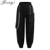 Dječje Djevojčice Sportske hlače Jazz Dance Kostim Metalni lanac Trenerke s elastičnim pojasom Moderna plesna odjeća Dječje hip hop hlače