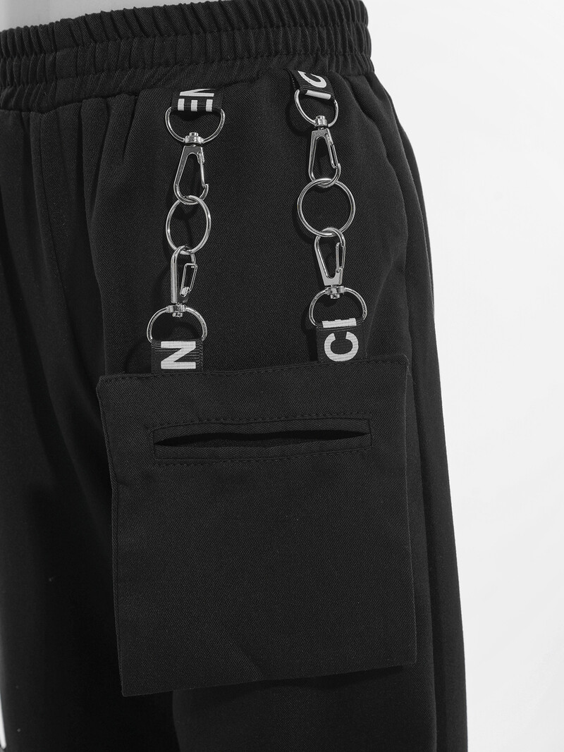 Dječje Djevojčice Sportske hlače Jazz Dance Kostim Metalni lanac Trenerke s elastičnim pojasom Moderna plesna odjeća Dječje hip hop hlače