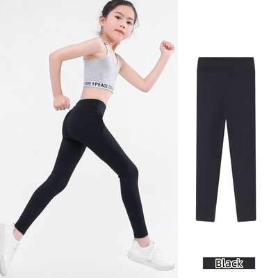 Proljeće Jesen Djevojačke tajice Jednobojne tajice visokog struka Vježbanje Joga Uske skraćene hlače Atletske sportske tajice Dječje