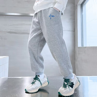 Nova dječja odjeća Hlače za dječake Poliester proljeće/ljeto Tanke elastične jednobojne labave, udobne, ležerne zaštitne hlače s pismom