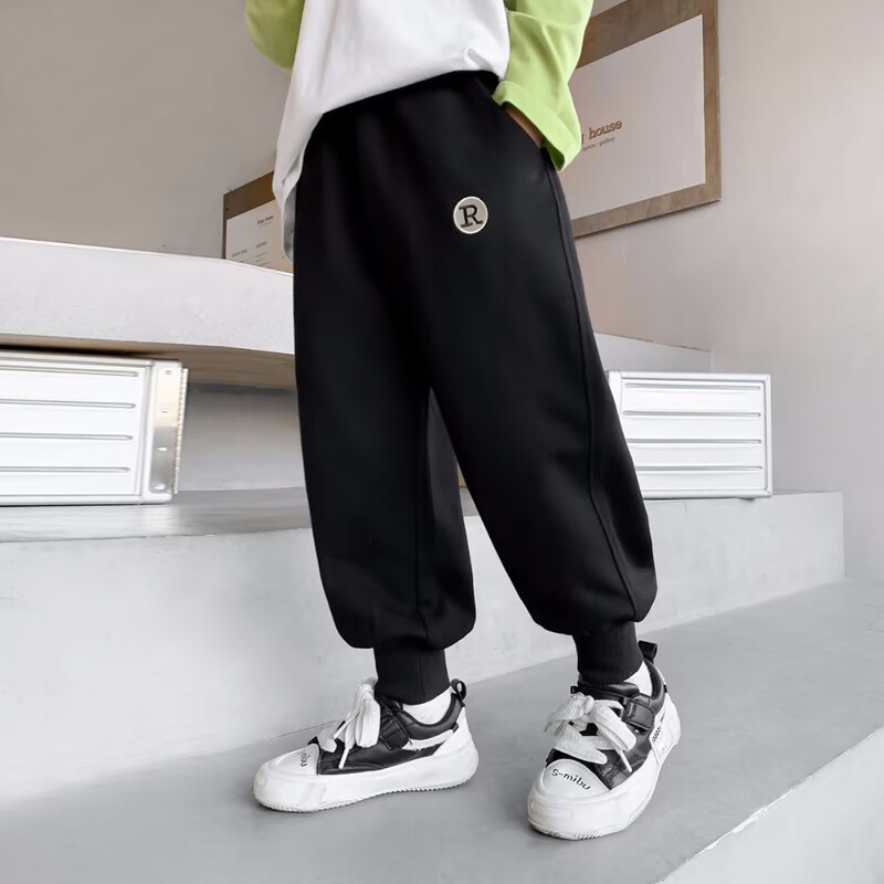 Dječaci Jednobojna slova Tiskana Hlače za trčanje i sportDječje ležerne hlače Vježbanje za fitness Odmor Proljeće/ljeto Tanke tajice